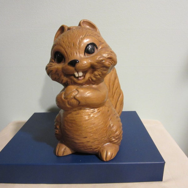 Vintage Twin Winton Ca. Ceramic Squirrel, Chipmunk Bank