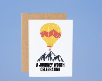 Sobriety Card, A Journey worth Celebrating Recovery Card| Sober Milestone
