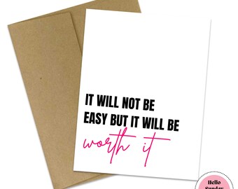 Sobriety Card | Recovery Gift, Worth It