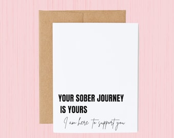 Sobriety Milestone Card | Recovery Gift, Encouragement Card