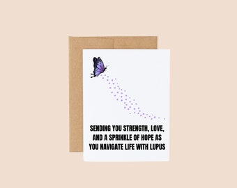 Lupus Support Card, Encouragement, Recovery Card