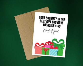 Sobriety Card | Milestone Gift, Recovery Card