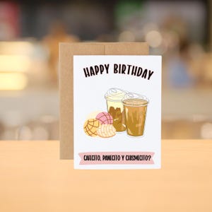 Carte de café joyeux anniversaire | Cumpleanos|Joyeux anniversaire