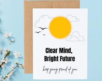 Sobriety Card, Encouragement, Bright Future