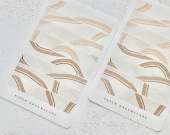 Abstract Landscape Washi Strip Stickers (1 Sheet)