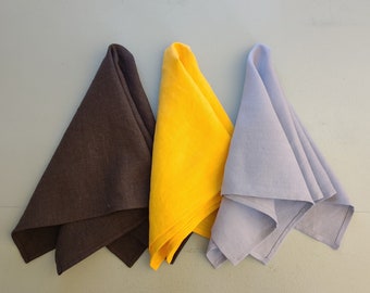 Linen Napkins - Reusable, nice dinner, eco-friendly, sustainable option for Holidays, birthdays, weddings, picnic