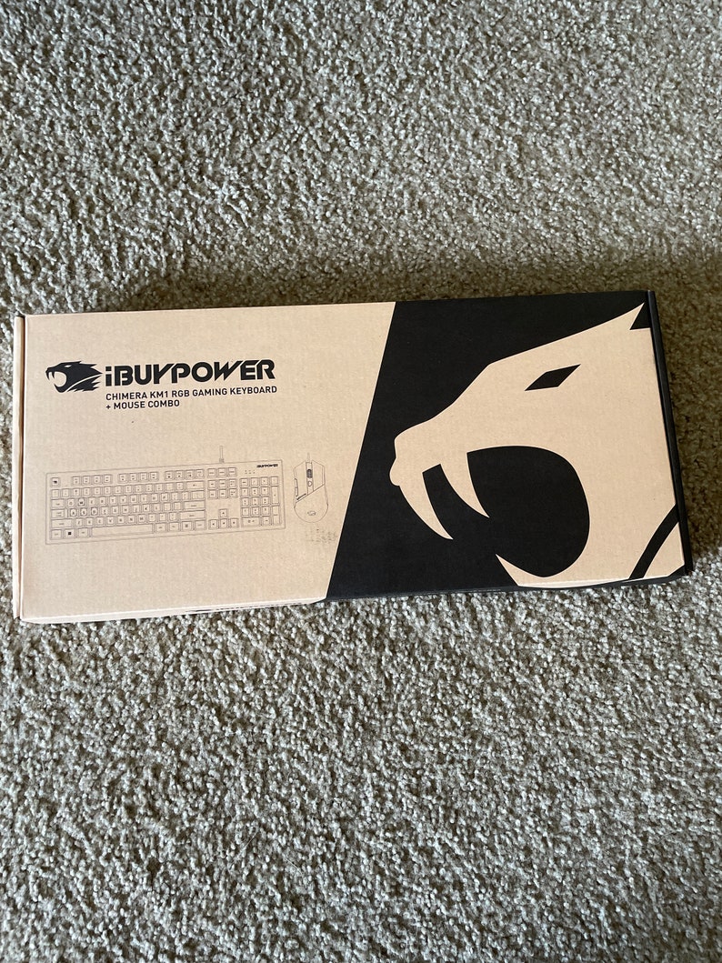 Ibuypower CHIMERA KM1 RGB Gaming Keyboard Mouse Combo never Etsy