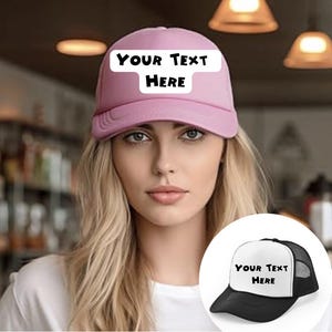 Custom Mesh Back Hat | Custom Foam Cap | Add Logo Here| Mesh Back Trucker Hat | Gift Hats | Adjustable Caps| Bach Cap | Baseball Cap