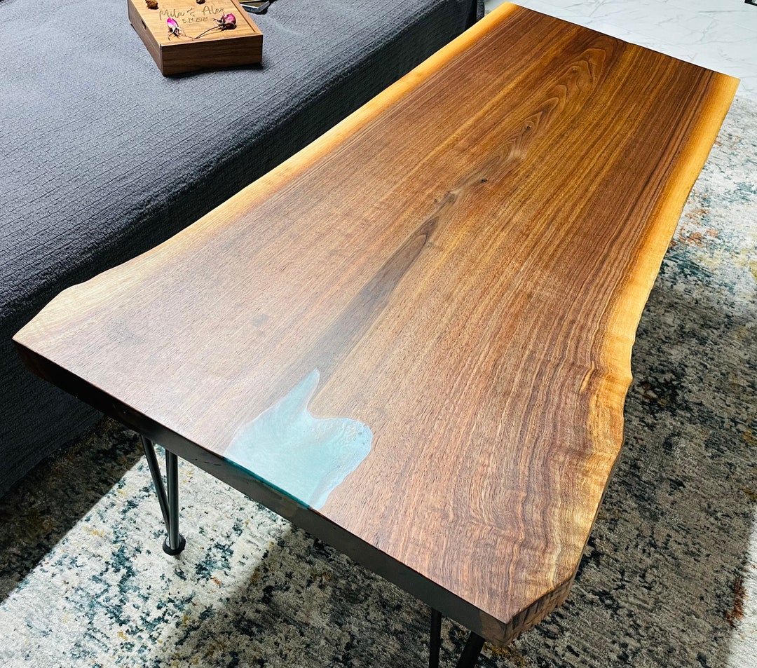 Walnut Coffee and End Table Set Etsy