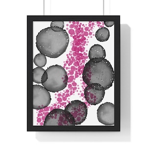 Póster enmarcado de arte abstracto: decoración moderna para el hogar y la oficina