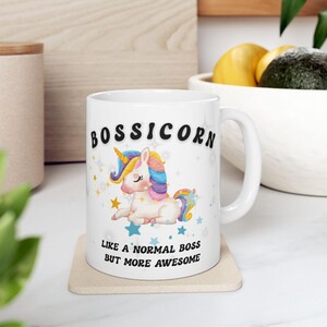 Kawaii Boss Coffee Mug: Lady Boss Appreciation Gift