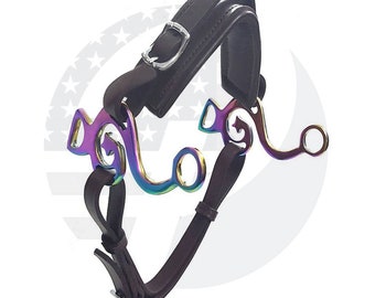 Rainbow ulti Hackaore Bitless Horse Bit Inglés Western Ajustable
