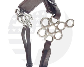 Rainbow ulti Hackaore Bitless Horse Bit Inglés Western Ajustable Cuero (negro) – Yaxa Colobia