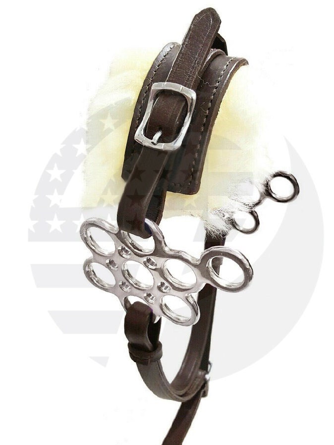 Bridon Sans Mors Love Hackamore - Taille Petit Poney - Noir - Neuf - Fabriqué Au Royaume-Uni