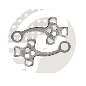 Engraved Stainless Steel Bitless Hackamore Horse Bit