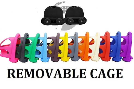 4.75″ Plastic Polymer Composite Horse Endurance Stirrups Removable Cage 12 Color