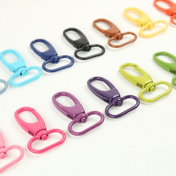 Swivel Clasp, Purse Hook, Swivel Hook Clips, Heavy Duty Snap, Swivel Snap Hook, Versatile Hardware, For Bags, Straps, Keychains, and More