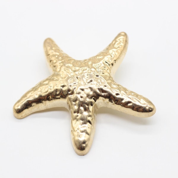 Starfish Metal Buttons, Gold Metal Buttons, Metal Shank Buttons, for your Sewing and Crafting Projects (Blazer, Jacket, Coat, Sweater)