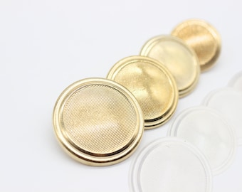 Gold Metal Buttons, Plaid Metal Buttons, Plaid Buttons, for your Sewing and Crafting Projects (Blazer, Jacket, Coat, Sweater)