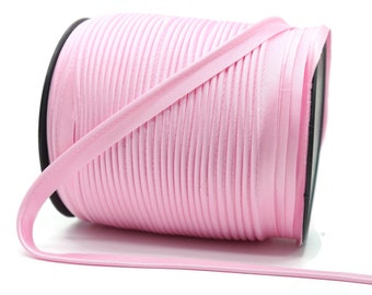 Pink Satin Piping Trim, Available in 25 Colors, Edge Trim, Cord Trim, Satin Cord, Piping Cord supplies for Pillows, Draperies, etc.