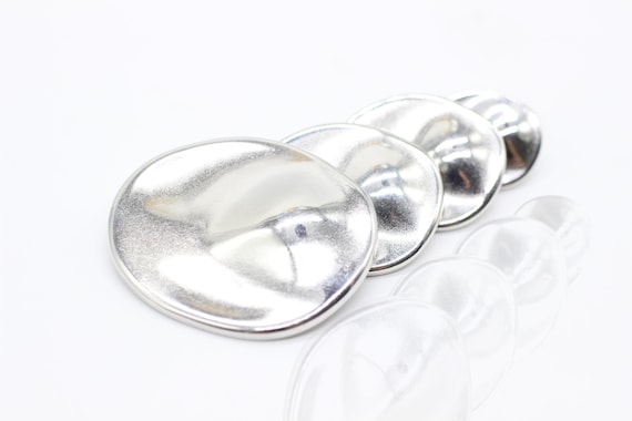 【King Ice】.925 Sterling Silver Button Brilliant-Cut Button Stud Earrings | Sterling Silver