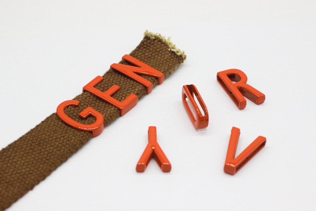 Sliding Orange Letters, A-Z Alphabet Buckle, Slide Alphabet Buckle ...