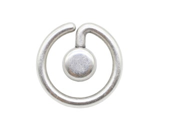 Antike silberne Metallknöpfe, erstklassige Metallknöpfe, silberner Knopf, runde Knöpfe, für Ihre Näh- & Bastelprojekte (Blazer, Mantel, Pullover)