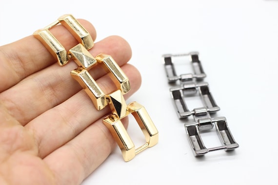 Fibbie Scarpe Decorativi Con Strass - 2 Pezzi, Silver, Rimovibili - Foto 8