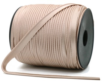 Camel Satin Piping Trim, Available in 25 Colors, Edge Trim, Cord Trim, Satin Cord, Piping Cord supplies for Pillows, Draperies, etc.