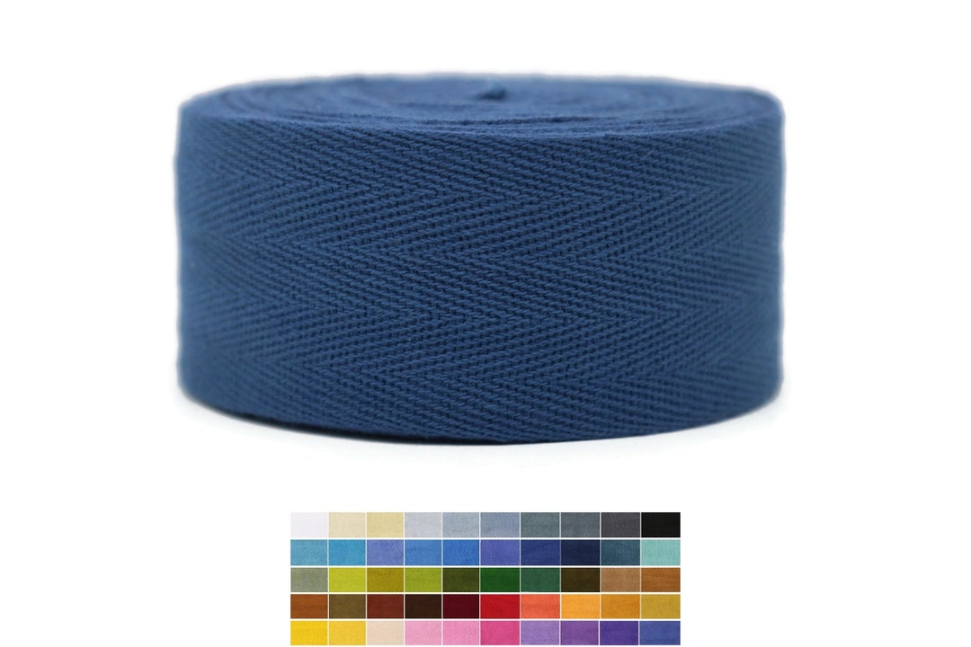 50 Yards Herringbone Cotton Twill Tape - 1 Inch Wide Bias Binding For Sewing & Crafts - View #4