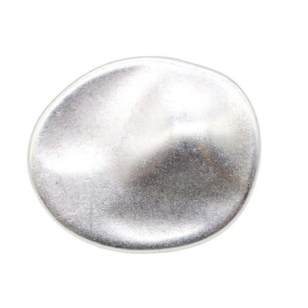 Antique Silver Metal Buttons, Wrinkle Button, Silver Buttons, Round Wave, for your Sewing and Crafting Project (Blazer, Coat, Sweater)