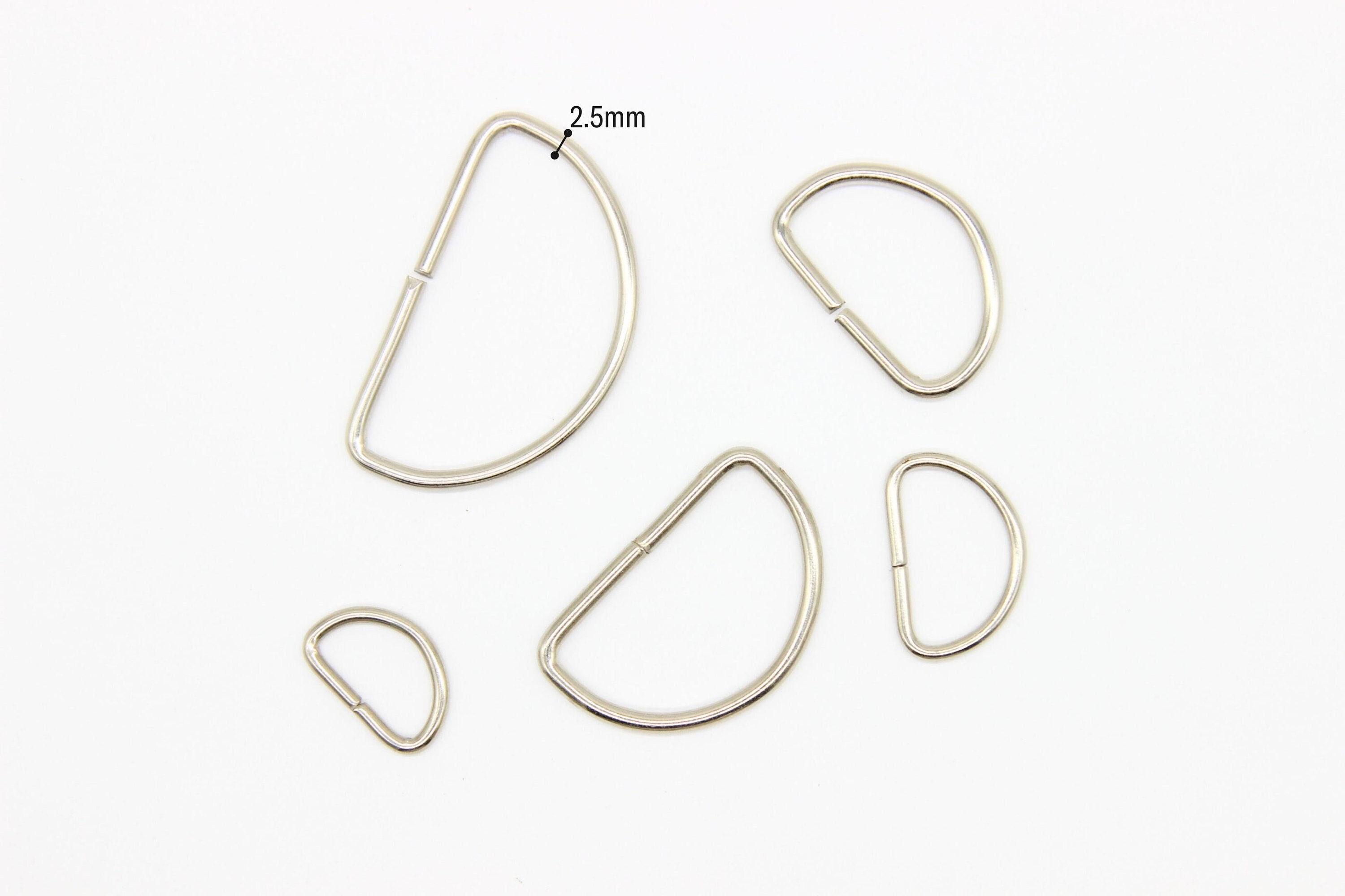 Fibbia In Metallo 50 Fibbie A Rullo In Metallo Argento - Per Cinture, Borse E Fai Da Te, 5 Misure Diverse Fibbia Per Cintura Uomo - Foto 14