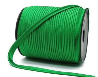 Juniper Green Satin Piping Trim, Available in 25 Colors, Edge Trim, Cord Trim, Satin Cord, Piping Cord supplies for Pillows, Draperies, etc.