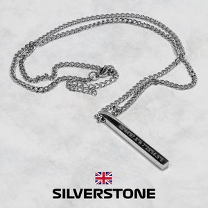 F1 Zilversteen | Ketting met coördinaten | De Racetro | Gegraveerd