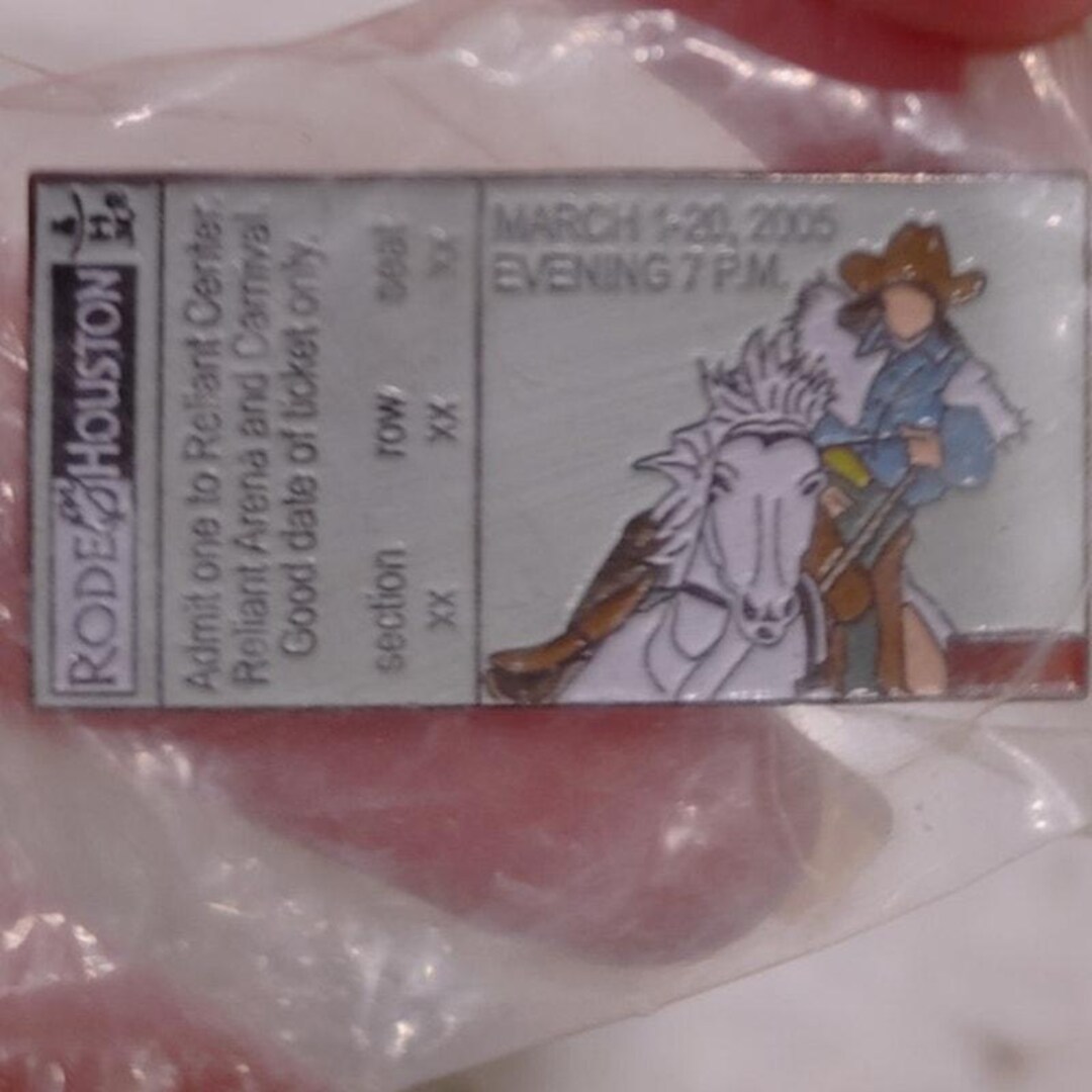 Houston Livestock Show & Rodeo Pin Texas Admit One March 2005 New - Etsy
