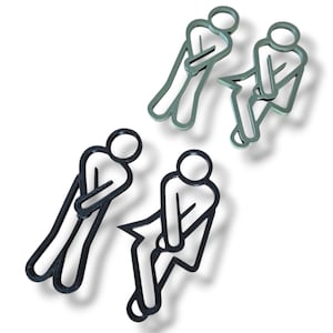 Logbuch-Verlag WC-Schild – Blau-weiß-türkis, Quadratisch 14 X 14 Cm, Mit Klebepunkten