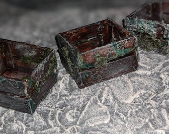 Haunted dolls house Set of three derelict  boxes