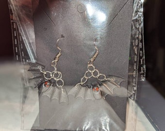 Gothic/ heidnischen/ Hexe/ schwarze Fledermaus Ohrringe/ Strumpffüller