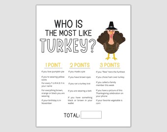 Thanksgiving Game Printable, 2023 Thanksgiving Game, Autumn Game, Office Party Game, Icebreaker, Group Game Printable, Instant Download