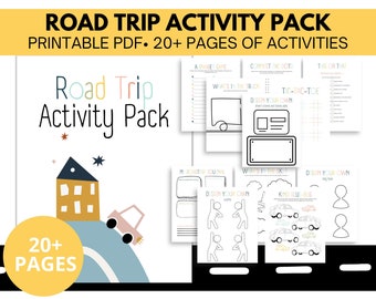 Road Trip Activity Pack, Printable Travel Games for Kids, Kids Travel Games, Printable Kids Activities