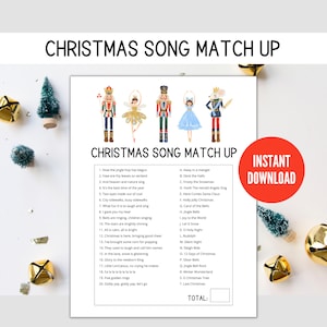 Christmas Song Trivia Game, Christmas Trivia 2022, Christmas Music Trivia Printable Games, Christmas Party Games for Kids & Adults