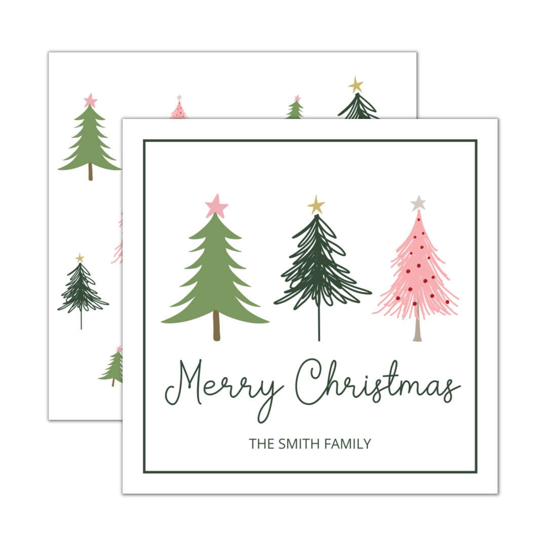 Printable Christmas Gift Tag, Editable Christmas Tags, Personalized ...