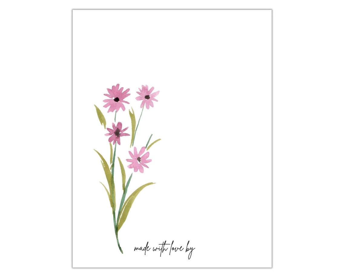 Handprint Flower Bouquet Template