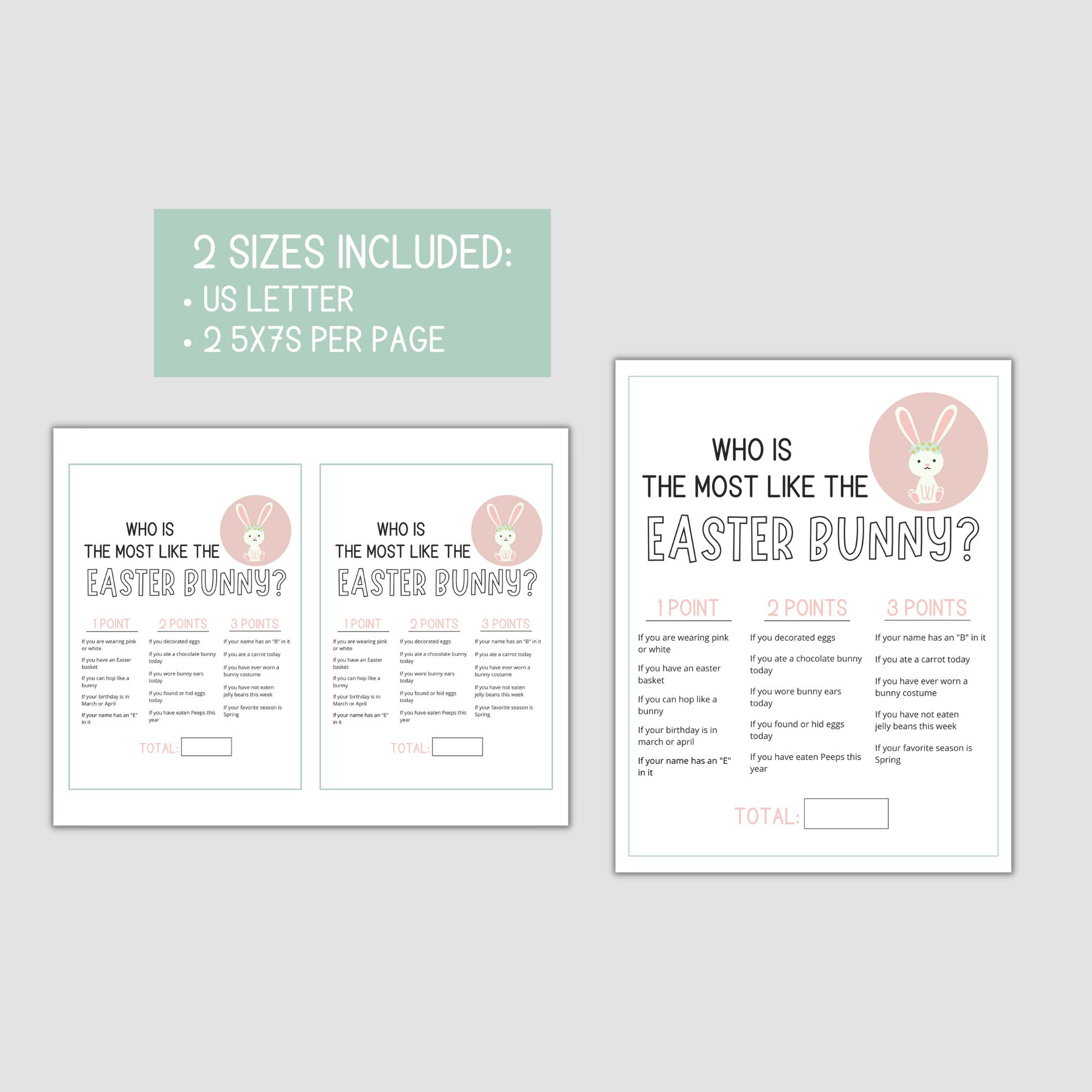 Easter Game Printable Easter Activity Teen Easter Party Game Easter