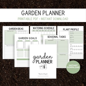 Garden Planner Printable, Garden Plans, Gardening Planner, Garden Journal