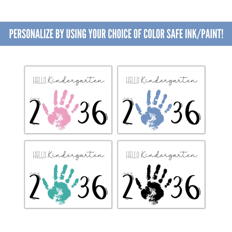 Hello Kindergarten Handprint Craft, Preschool Graduation, Graduation ...
