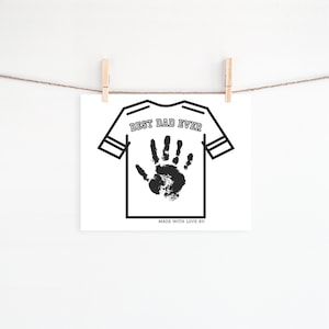 Father&#39;s Day Handprint Keepsake, Father&#39;s Day Handprint Art, Keepsake for Dad, Best Dad Ever, Handprint Art, Preschool Handprint Craft