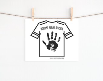 Vaderdag handafdruk aandenken, Vaderdag handafdruk kunst, aandenken voor papa, beste vader ooit, handafdruk kunst, voorschoolse handafdruk ambacht