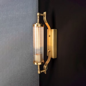 Handgefertigte Kristall Wandleuchte, Helle Antike Farbe Glas Wandleuchte, Minimalistische und Moderne Wandleuchte