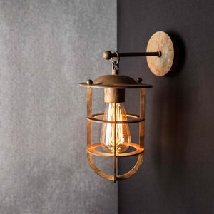 Rusty Style Wall Sconce,Retro Style Sconce,Minimalist Wall Sconce,Wall Decor Light,Rustic Lighting,Wall Sconce,Industrial Wall light